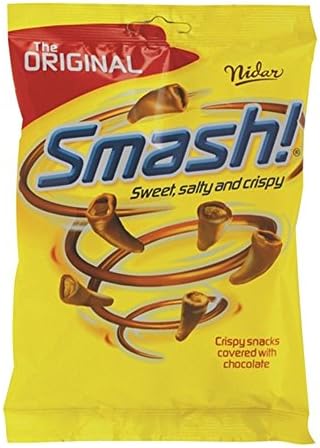 12 Bags x 100g of Nidar Smash - Original - Norwegian - Snacks - Milk Chocolate - Candies - Sweets