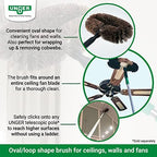UNGER WALB0 StarDuster Wall Cleaning Brush, Brown