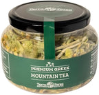Greek Mountain Tea | Authentic Sideritis Herbal Tea | Naturally Caffeine-Free | Handpicked & Sun-Dried from High-Altitude Mountains of Greece | Antioxidant-Rich | Floral & Earthy | 30 gram jar of Loose Leaf