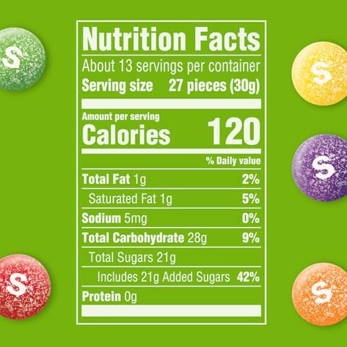 SKITTLES Sour Chewy Candy, Share Size, 13.7 Oz Bag
