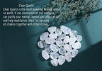 MAIBAOTA Clear Quartz Crystals Natural Healing Crystals Bulk Polished Tumbled Crystals Stones Rocks Energy Balance Crystal Gemstones Vase Filler Decorative Stones Reiki Witch Quartz Crstal