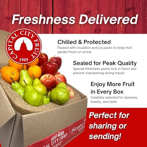 Capital City Fruit Gourmet Fresh Mixed Fruit Gift Box (32 Piece)