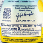 Italian Volcano Organic Lemon Juice 33.8 Ounces - 2 Pack Bundled Kit - Certified Organic - Each Bottle Contains 40 Fresh Lemons (2 Bottles + 1 Burst)