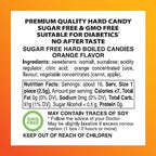 Swiss Imports Sugar Free Bonbons Hard Candy Drops, Orange, 1.4 oz/40g Box, 9 Pack