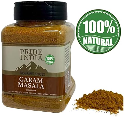 Pride of India - PACK of 6 - Garam Masala Ground 6 oz (170.097 gm) Medium Dual Sifter Bottle | Warming Spice Blend for Variety of Dishes | Flavorful Mix for Curries and Pilafs Non-Veg & Veg Dishes