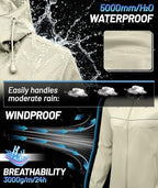 SWISSWELL Rain Jacket Women Lightweight Packable Waterproof Raincoat with Hood Windproof Windbreaker for Hiking Running