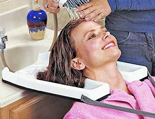 Safety Contoured portable salon home Shampoo hair washing sink tub tray Medical