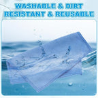 PATIKIL Glasses Cleaning Cloth 5.91" x 5.91", 6 Pcs Microfiber Eyeglasses Cleaner Cloths Soft Absorbent Rags for Camera Len Eyeglass Screens Phones Smart Devices, Blue