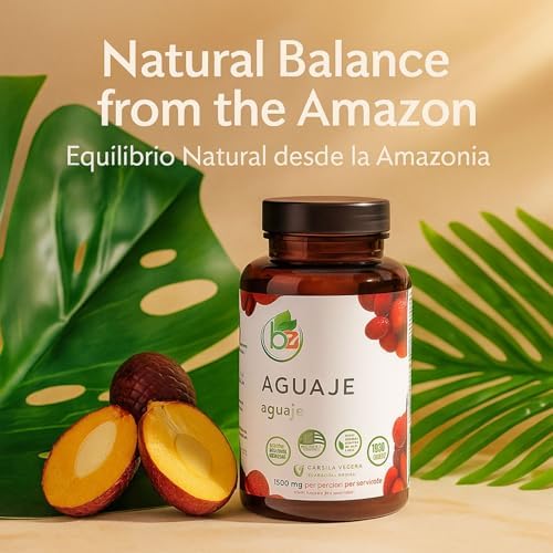 Aguaje Capsules – 90 Vegetable Capsules (1500 mg per Serving) – Peruvian Origin – Natural Female Health & Hormone Balance Support – Vegan, Non-GMO, Gluten-Free – 100% Authentic – by BexpertsUSA