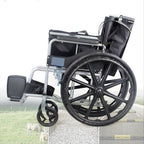 24 Inch Rear Wheels for Manual Wheelchair Replacement Wheel, 24 x 13/8 Solid Non-Inflatable Anti-Slip Tire, Integrally Formed Wheel, with 1/2" Bearing (1 Set of 2)