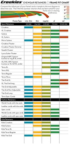 Croakies Kids' Croakies Eyewear Retainer, Black, Model:CRK3HT, Black, 1 Pack Kids