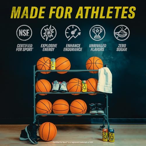 C4 Performance Energy Drink | Zero Sugar Carbonated Preworkout Energy | 150mg Caffeine with Beta Alanine | Orange Slice | 12 Fl Oz (12 Pack)