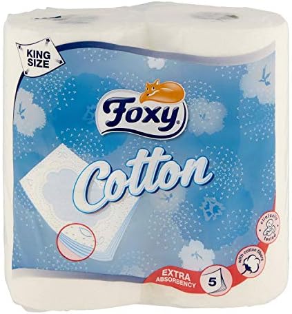 Foxy Cotton Toilet Paper – 7 x 4 Packs