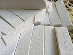 Edible chalk, BELGOROD SAWN edible Chalk chunks (lump) natural for eating (food), 4 oz (113 g)