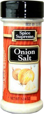 Spice Supreme onion salt, 5.25-oz. plastic shaker