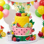 35PCS Fruit Cake Topper Fruit Cake Decoration for Baby Shower Party Supplies