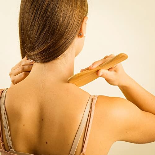 tuuli Body and Face Roller, Multi-Functional Wooden Massage Roller, Helps Ease Muscle Tension and Support Skin Health, Natural Face Massage Tools, Set of 2 (2 Piece Set C)