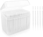 FERCAISH 1060 Pcs Disposable Double Head Dental Floss Interdental Toothpick, Plastic Brush Teeth Stick Oral Care Toothpicks Teeth Cleaning Tool (White)