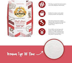 Antimo Caputo Chef's Flour 2.2 LB - Italian Double Zero 00 - Soft Wheat for Pizza Dough, Bread, & Pasta