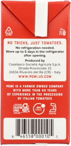 Pomi Finely Chopped Tomatoes, 100% Fresh Italian Tomatoes, Kosher, Gluten Free & Non-GMO, 26.46 Ounce