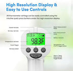 Medical Grade FSA-HSA Eligible Heavy Duty Touchless Infrared Forehead Thermometer, for Adults & Baby Digital Thermometer Gun, 1s Instant Results