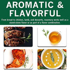 SPICES VILLAGE Dried Rosemary Leaves [ 4 oz ] – Cut & Sifted Natural Dried Rosemary Spice for Cooking and Tea, Pure Mediterranean Seasoning - Kosher, Gluten Free, Vegan, Non GMO, Resealable Bulk Bag