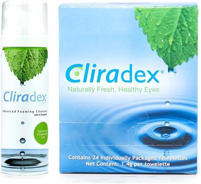 Towelettes & Foam Bundle - Wipes with Tea Tree Oil Extract for Demodex, Blepharitis, Mgd and Red Irritated Eye Lid - Gentle Eyelid Cleanser & Eyelash Conditioner