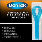 DenTek Floss Threaders for Braces, Bridges & Dental Implants, 50 Count