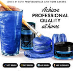 MONÉGASQUE Blue Edible Glitter for Drinks 15g – Edible Glitter for Cakes & Cocktails - Blue Luster Dust for Cocktail, Cake Decorating, & Food Spray - Strawberries & Drink Shimmer Decorations