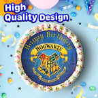7.5 Inch Edible Cake Toppers – Magic School Themed Birthday Party Collection of Edible Cake Decorations