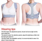 ZJchao Shoulder Posture Corrector, Back Posture Correction Back Straight Holder for Upright Posture Corrector with Adjustable Strap(S)