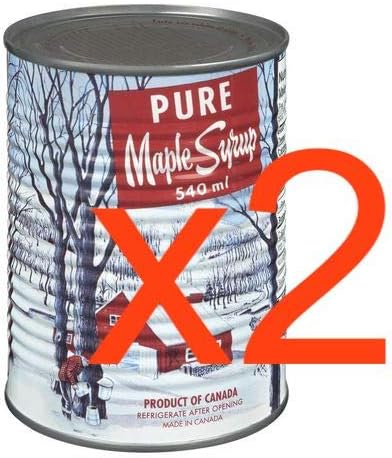 Decacer Pure Maple Syrup From Canada #1 Grade A (2 Cans) of 540ml 18.26oz