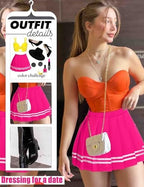 Avidlove Womens Pleated Skirt School Uniform Skirt Mini Skirt Pleated Cheer Skirt