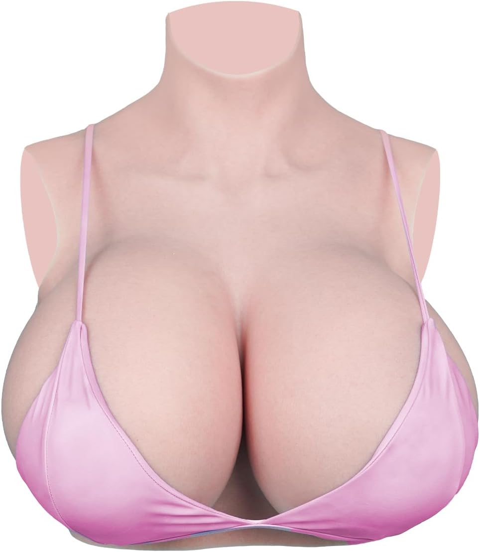 Silicone Breastplate Airbag Cotton Breast Forms Huge Fake Boobs S Cup Z Cup for Cosplay Transgender Crossdresser