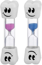 Smile Tooth 2 Minute Sand Timer Assorted Colors (2 Pack)