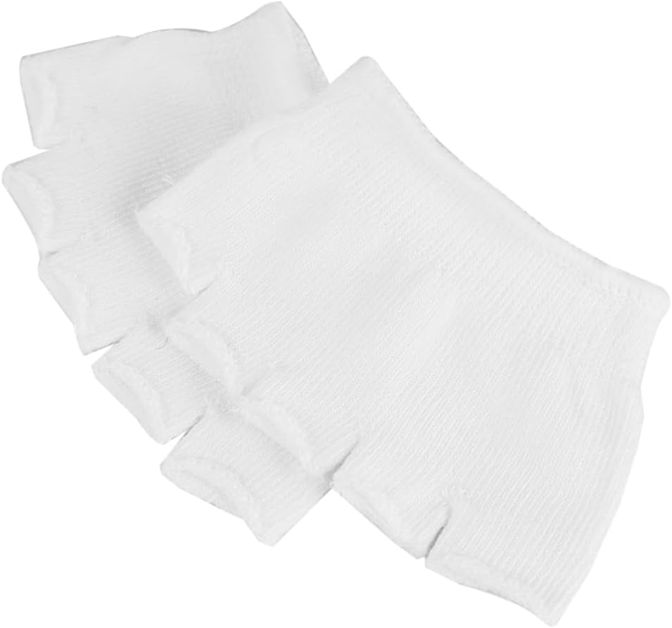 FRCOLOR 4pair Open-toe Five Toe Socks of Breathable Elastic Socks Forefoot Support for Yoga and Fitness White