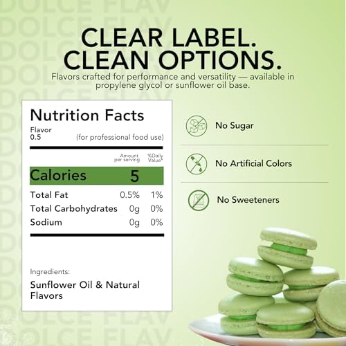 Dolce Flav Natural Lime Extract – 8 Ounce Oil-Soluble Kosher, Sugar-Free, Concentrated Citrus Lime Flavor for Candy, Chocolates & Desserts