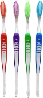 8 pcs V-Trim Orthodontic Dual Small Head Toothbrush with Interdental Brush at the end