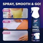 Downy Wrinkle Releaser Spray | All In One Wrinkle Release Spray, Odor Eliminator, Static Remover | Fabric Refresher & Ironing Aid for Clothes | 9.7 Fl Oz (Pack of 2), Fresh Scent
