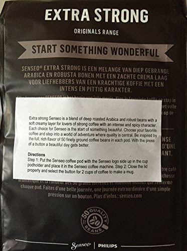 Senseo Extra Strong Coffee Pods – 144 Count (3 Packs) – Dark Roast with Intense & Bold Flavor and Rich Crema – Single-Serve Coffee Pads Compatible with Senseo & PeleCom Machines