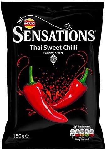 Sensations Thai Sweet Chilli Crisps 150g - Pack of 2