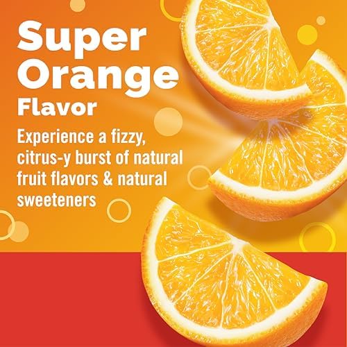 Emergen-C 1000mg Vitamin C Powder for Daily Immune Support Caffeine Free Vitamin C Supplements with Zinc and Manganese, B Vitamins and Electrolytes, Super Orange Flavor - 60 Count/2 Month Supply