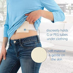 Core Products NelMed G-Tube Holder – Feeding Tube Belt Holder for PEG, G, J Tubes – Adjustable, Discreet Support for Tube Feeding – Small/Medium (30–45 inch Waist)