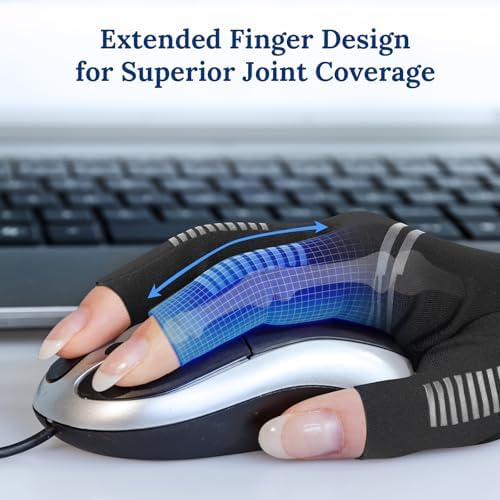 Arthritis Gloves for Women for Pain,All-Around Compression Gloves for Men,Finger extension with Anti-Slip Grip,Support Gloves for Pain Relief,Carpal Tunnel