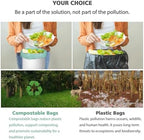 200 Counts AYOTEE Mini Trash Bags,1.2 Gallon Small Compostable Trash Bags,Strong Unscented Compost Bags, Fit 4.5-5 Liter Trash Can,1-1.5 Gallon