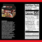 Paldo Fun & Yum Jjajangmen Instant Noodles, Pack of 4, Brothless Chajang Ramen with Savory & Sweet Black Bean Sauce, Oriental Style Korean Ramyun, Soupless K-Food, (Pack of 4)