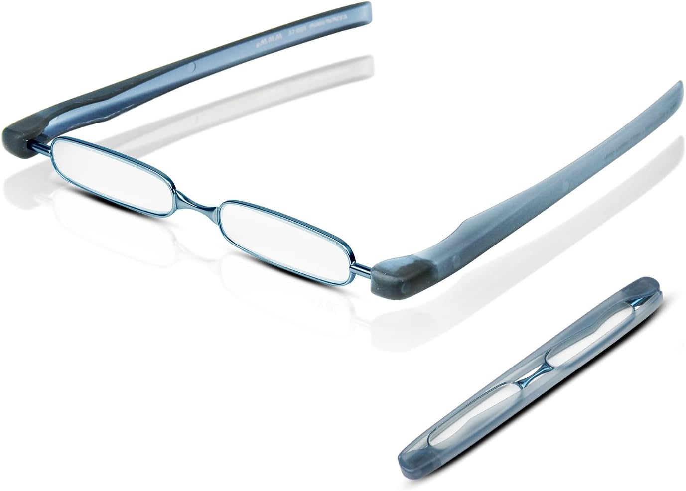 BEDO Reading Glasses for Men and Women Compact Folding 360°Twist Mini Pocket Pen Clip Reader 1.0