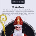 Catholic Coffee Pods - St. Nicholas Christmas Blend Medium Roast |12 Pack, Single Serve Coffee Pods