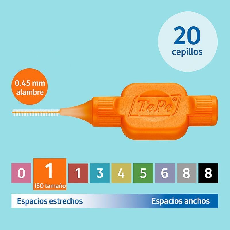 TePe® Interdental Brush Original Orange 0.45 mm 20-Pack