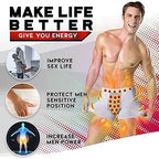 5 Packs Magnetic Therapy Energetic Men Pant Underwear Boxer Brief, Health Care Breathable Inner Pants Improving Male Power (red,Large)